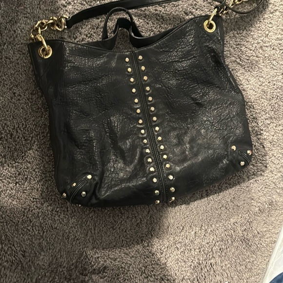 MICHAEL Michael Kors Handbags - Michael Michael Kors Uptown‎ Aster Leather Shoulder Bag black studded grommet